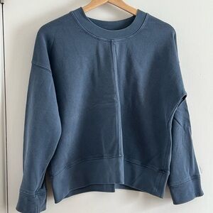 Gorgeous blue Madewell cropped sweatshirt